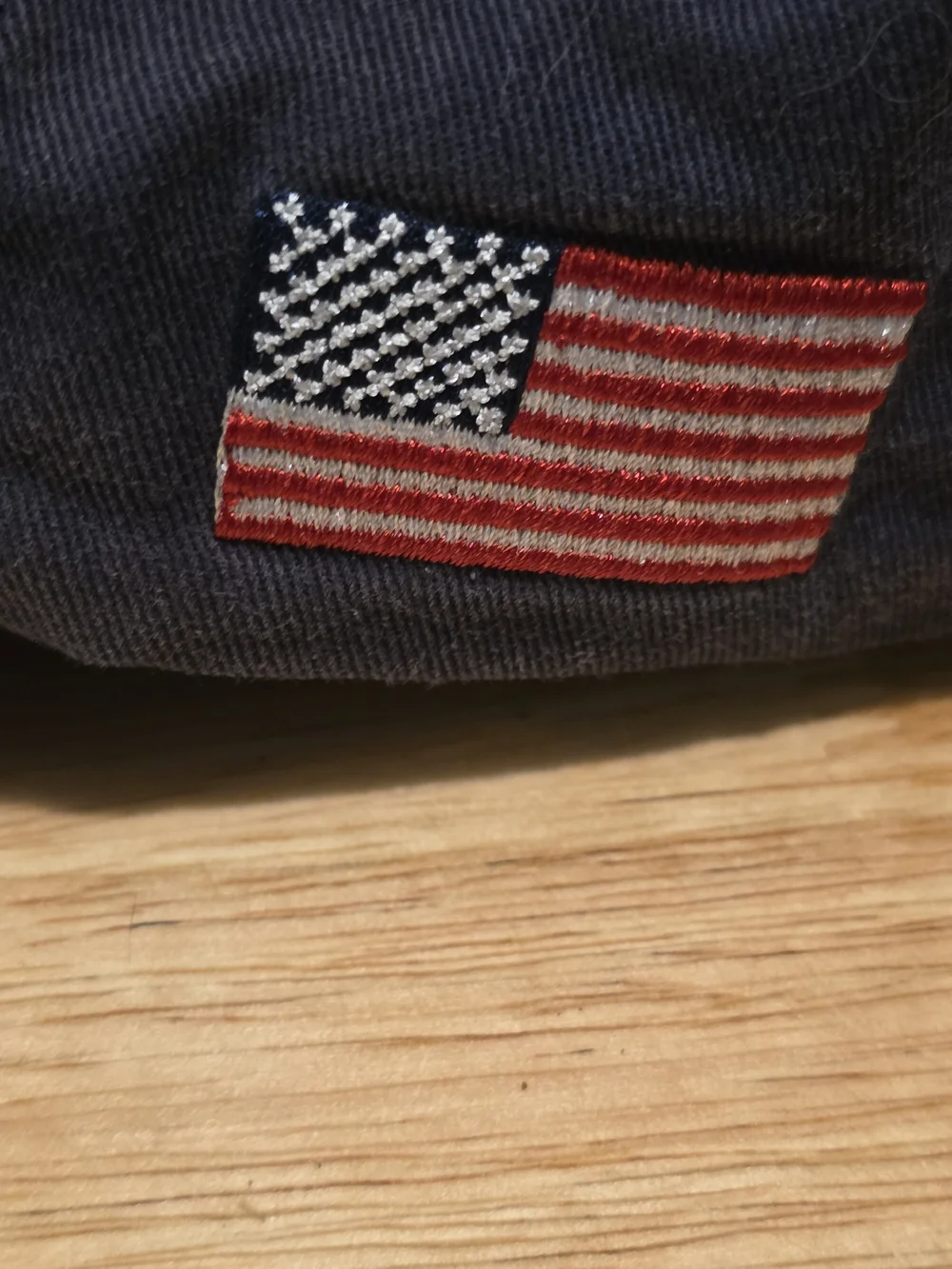 Caterpillar Embroidered Logo Baseball Cap - Navy with Red Accents